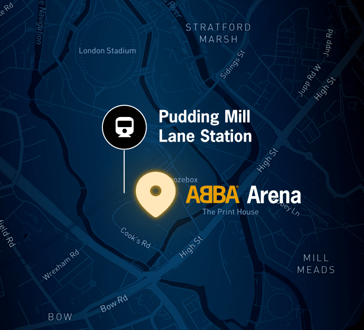 abba voyage location parking